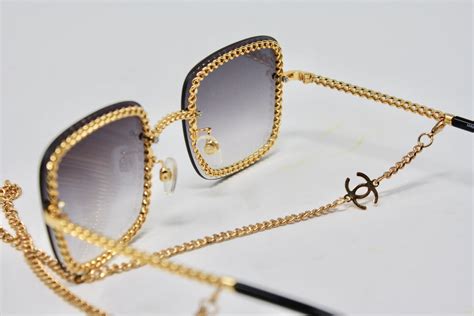 chanel sunglass chain|chanel sunglasses women chain.